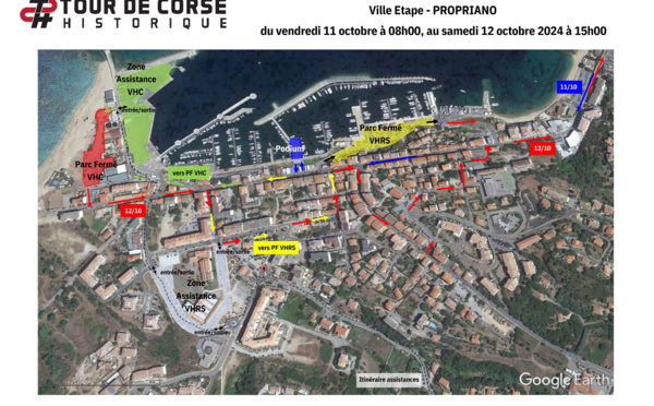 [Info Circulation ] Propriano, ville étape du Tour de Corse Historique